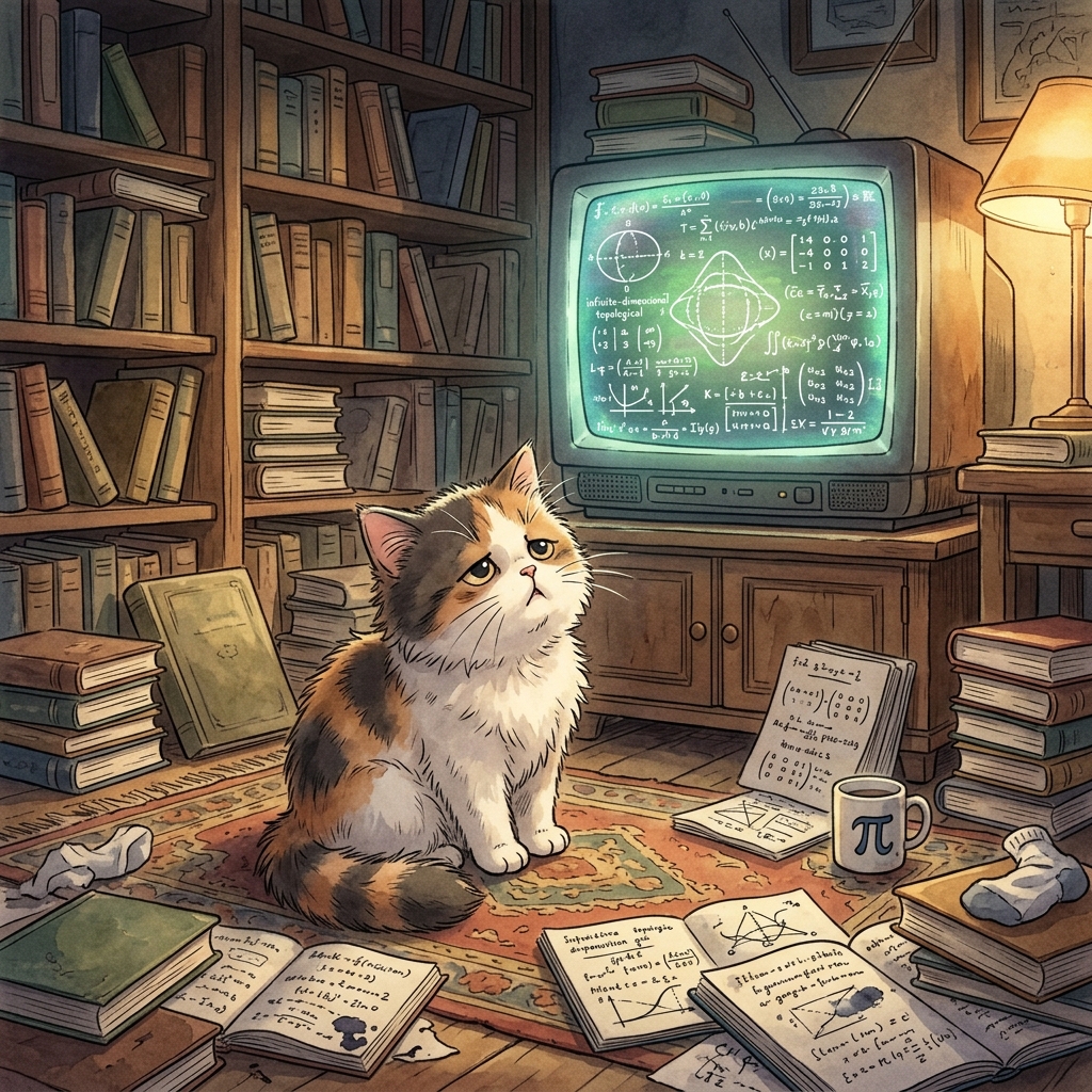 Ghibli Math TV Kitten